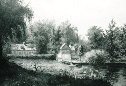 Hökarängen oljemålning