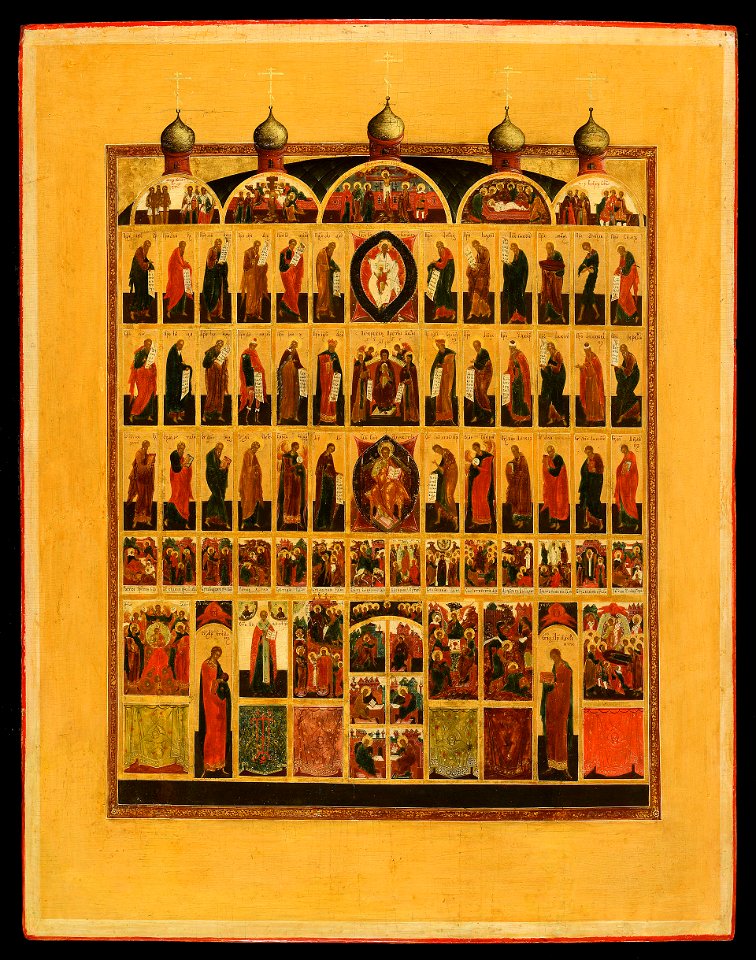 Iconostasis icon (19th c., Russia, priv coll)