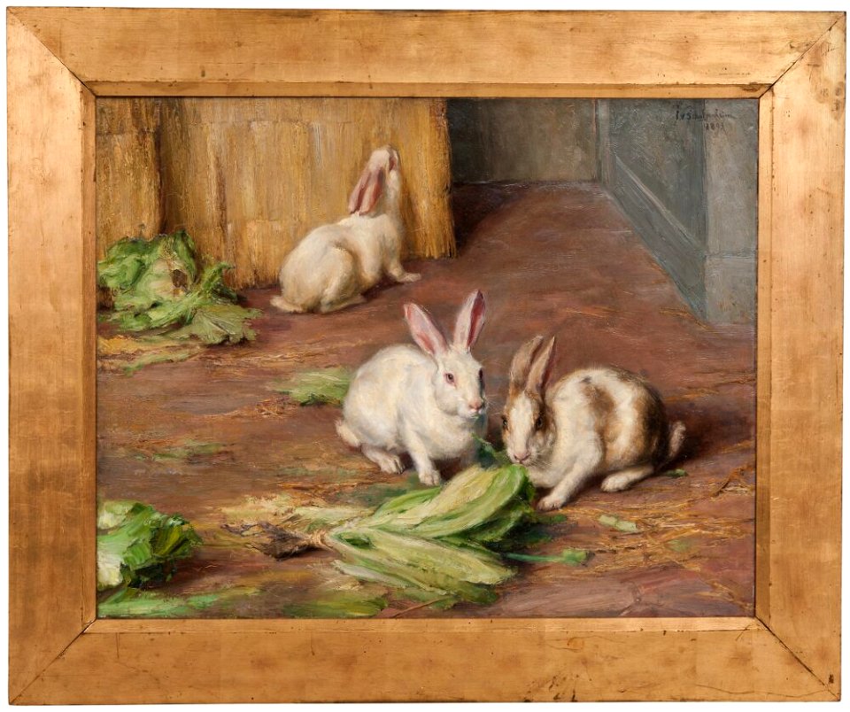 Ida von Schulzenheim - Rabbits - NM 1749 - Nationalmuseum