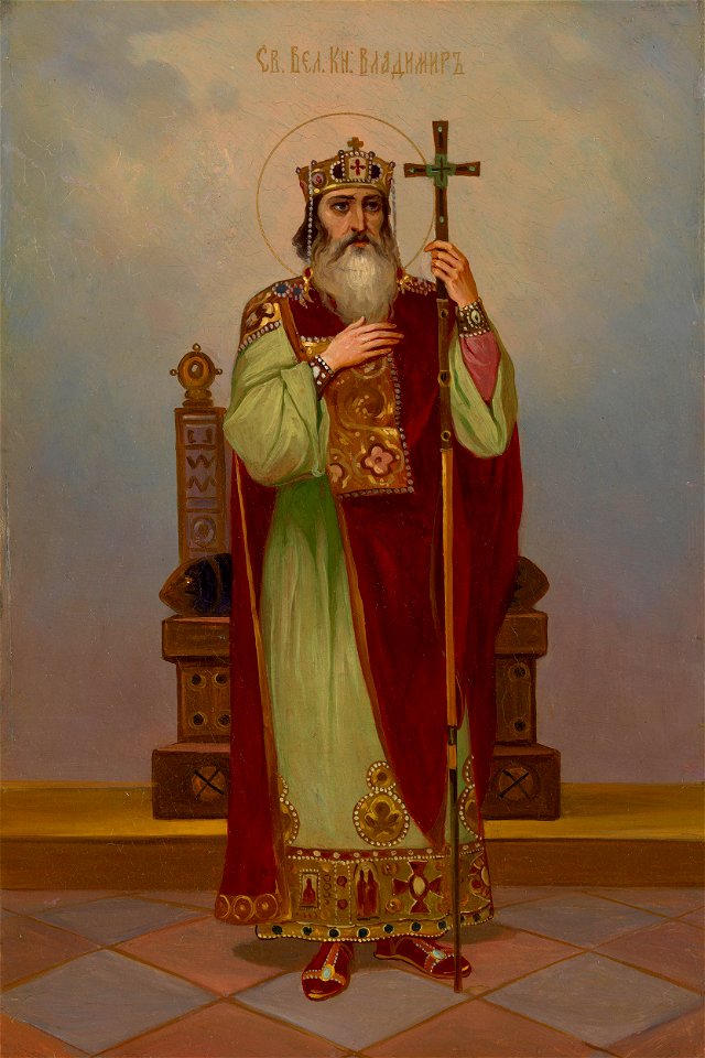 Icon of S.Vladimir by anonymous after Vasnetsov (20 c, priv.coll)