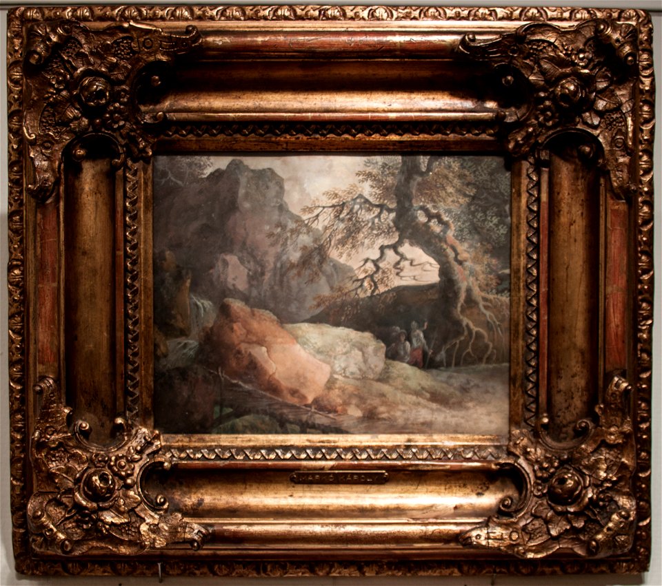Id. Markó Károly - Romantikus táj vándorral, 1831