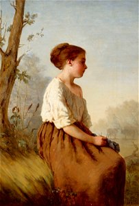 Ida Silfverberg - The Shepherdess - A I 122 - Finnish National Gallery