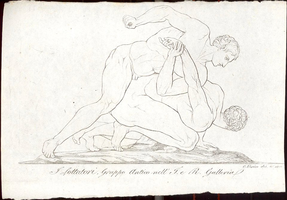 I Lottatori, Gruppo Antico nell J. e R. Galleria, objectnr A 59381