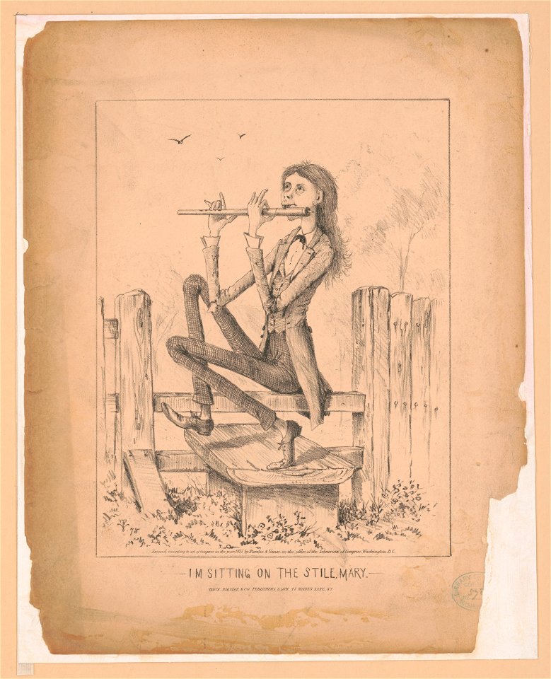 I'm sitting on the stile, Mary LCCN2004669510