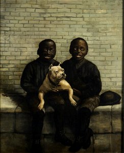 Ida Waugh - Two Boys with Bulldog - 2004-469 - Princeton University Art Museum