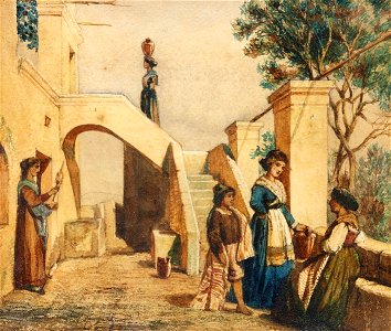 Ida Bohnstedt Szene aus der römischen Campagna 1870