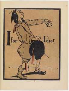 I for Idiot - An Alphabet by William Nicholson (1899)