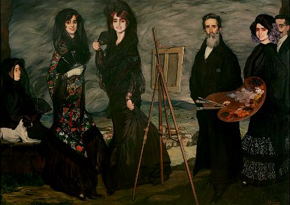 Ignacio Zuloaga y Zabaleta - My Uncle Daniel and his Family - 17.1598 - Museum of Fine Arts