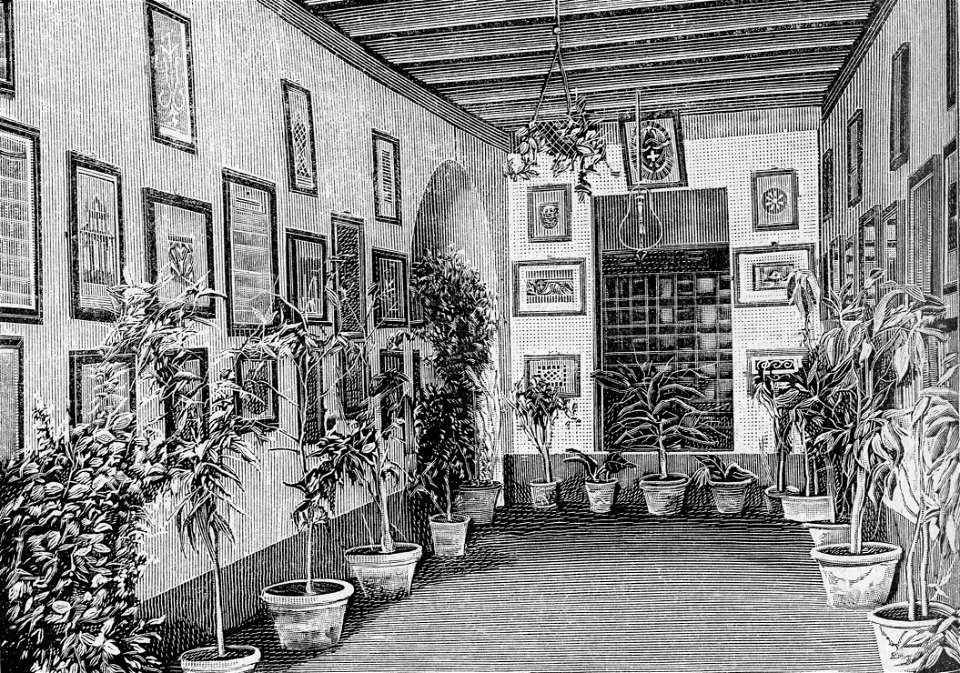 Iglesias – Interno della R. Scuola Tecnica (xilografia)
