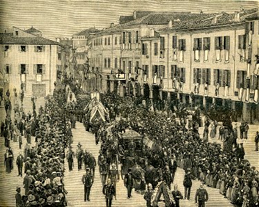 I funerali del deputato Luigi Ferrari