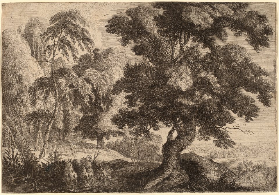 Ignatius van der Stock - Landscape with Two Deer