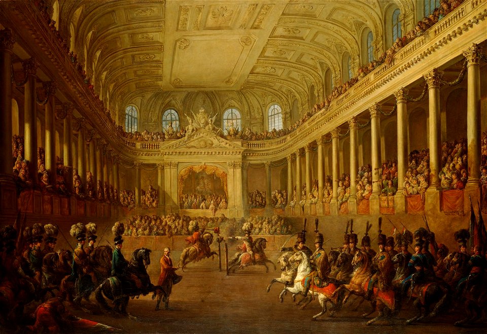 Ignace Duvivier - Mohrenstechen in der spanischen Hofreitschule - GG 2699 - Kunsthistorisches Museum