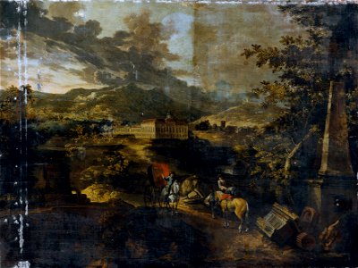 Ignaz Flurer - Landschaft mit Schloss Stattenberg - 4304 - Österreichische Galerie Belvedere