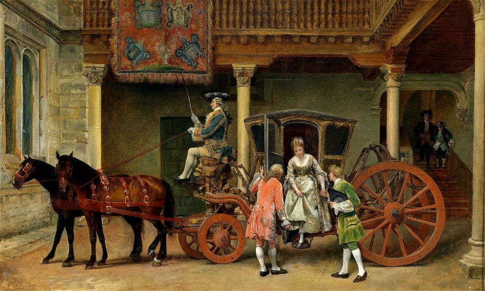 Ignacio de Leon y Escosura Der Besuch 1871