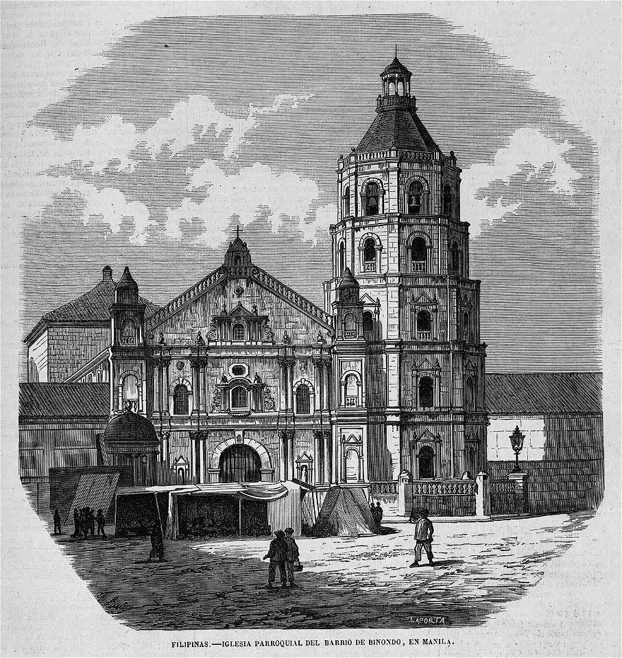Iglesia parroquial del barrio de Binondo, en Manila, de Ruiz