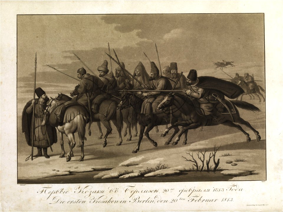 Iguel Russische Kosaken in Berlin um 1813