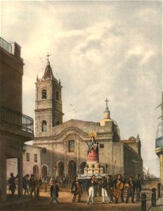 Iglesia de Santo Domingo - Buenos Aires, según Pellegrini