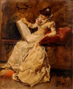 Ignacio Pinazo Camarlench Figura femenina sentada
