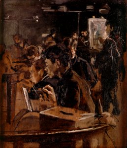 Ignacio Pinazo Camarlench Clase de dibujo
