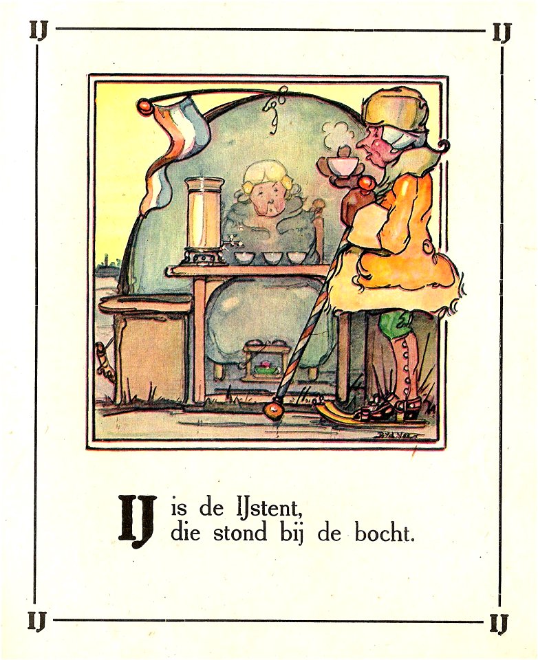 IJstent uit A dat is Aafje (1918) van Bas van der Veer