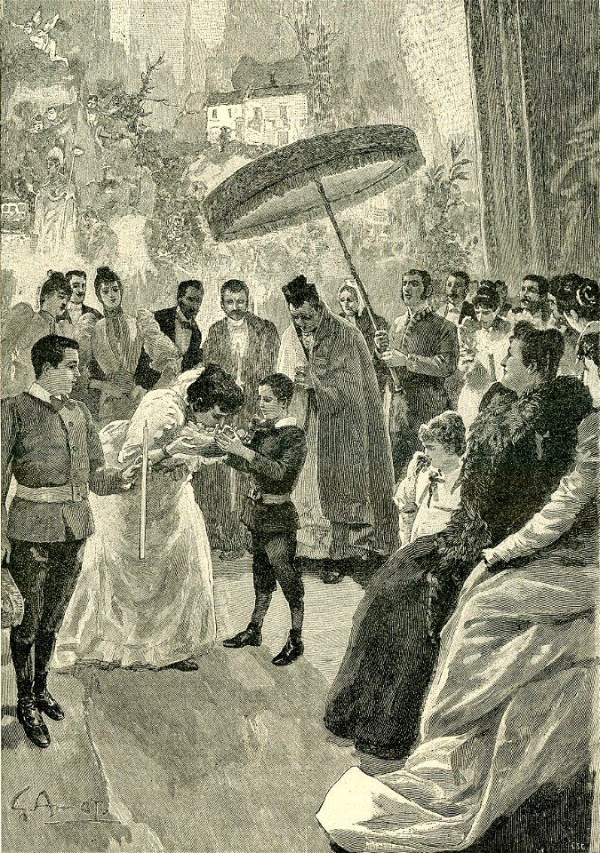 Il bacio del bambino a Natale, costume napoletano