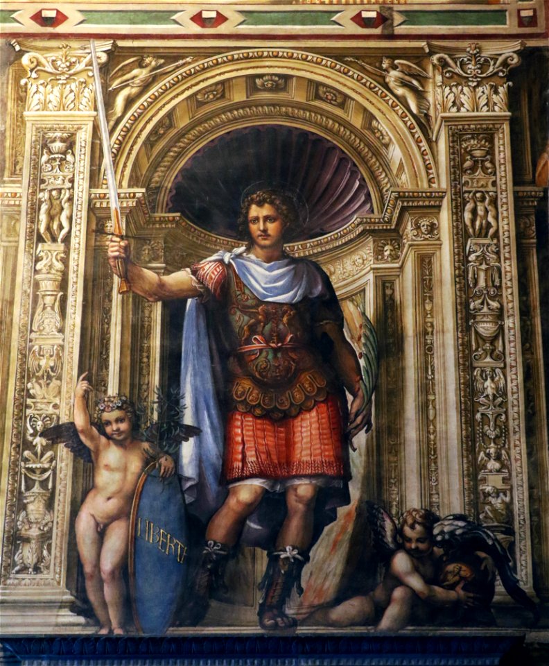 Il Sodoma (Giovanni Antonio Bazzi 1477-1549) - San Vittore (1529) Sala del Mappamondo - Palazzo Pubblico di Siena