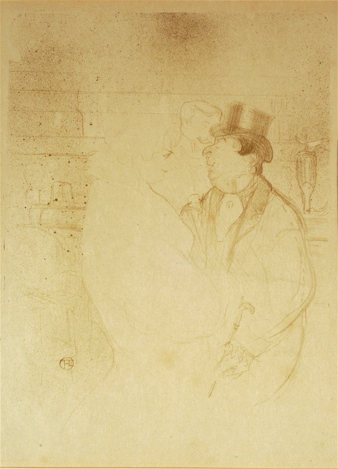 Ida Heath au bar - Henri de Toulouse-Lautrec