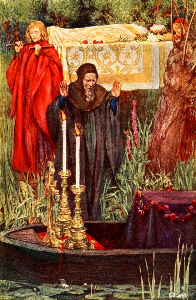 Idylls of the King (1913) 14 - So those two bethren from the chariot took