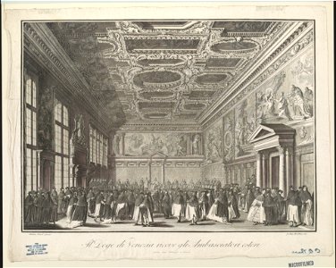 Il doge di Venezia riceve gli ambasciatori esteri LCCN2003664845