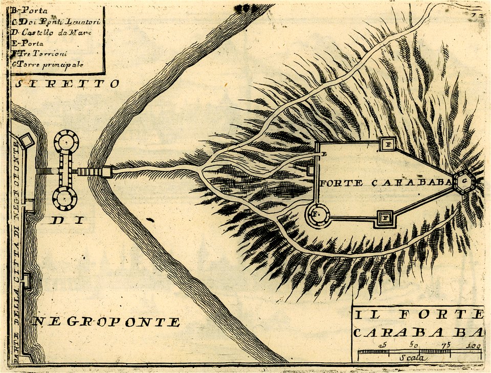 Il Forte Carababa - Coronelli Vincenzo - 1688