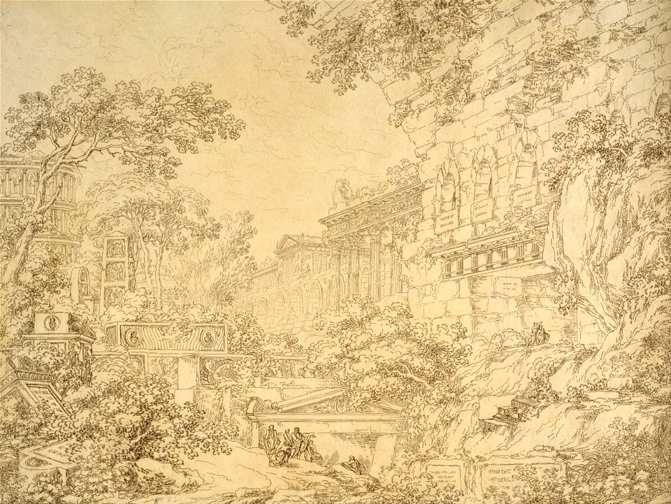 Ignazio Degotti - Landscape with Ruins - Google Art Project