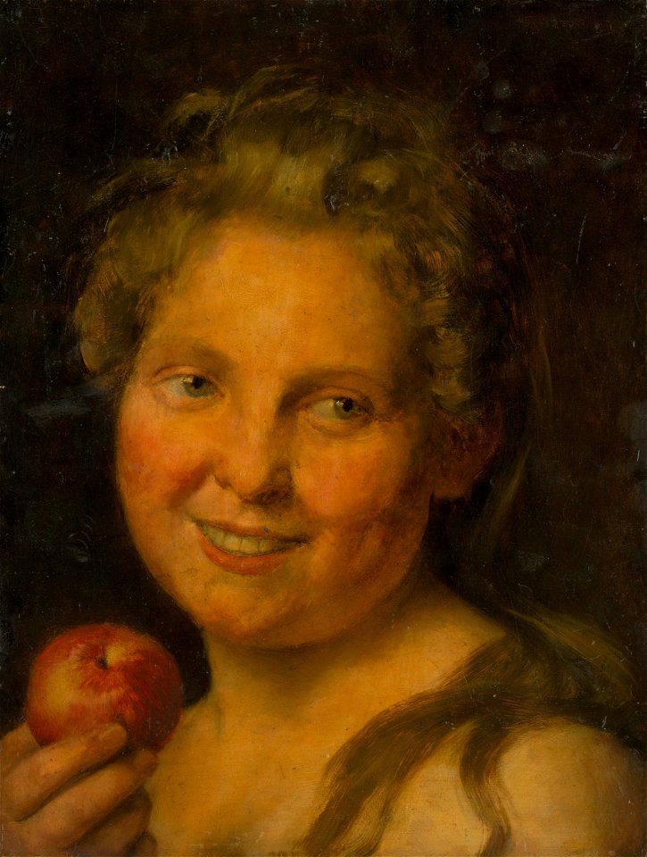 Ignác Roškovič - Dievča s jablkom - O 3106 - Slovak National Gallery