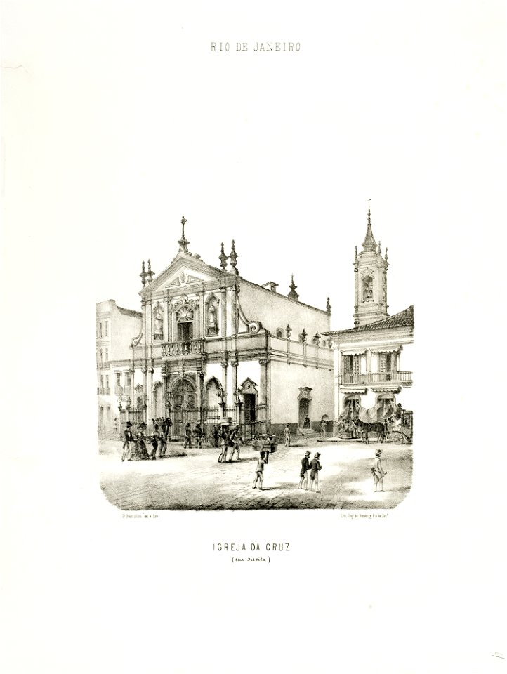 Igreja da Cruz (rua direita), da Coleção Brasiliana Iconográfica