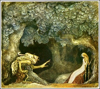 If someone else cries when you laugh then you will have your tears back by John Bauer 1914. Free illustration for personal and commercial use.