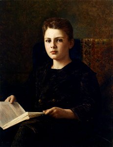 Ignace Spiridon Portrait des jungen Oskar Fraenkel 1898
