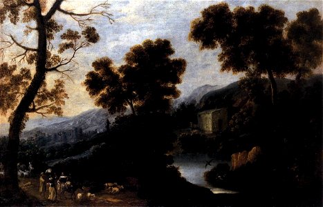 Ignacio de Iriarte - Landscape with Figures - WGA11859