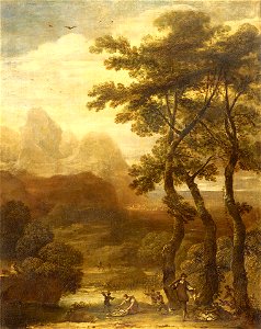 Ignacio de Iriarte - Landscape with Hunters - 299 - Rijksmuseum