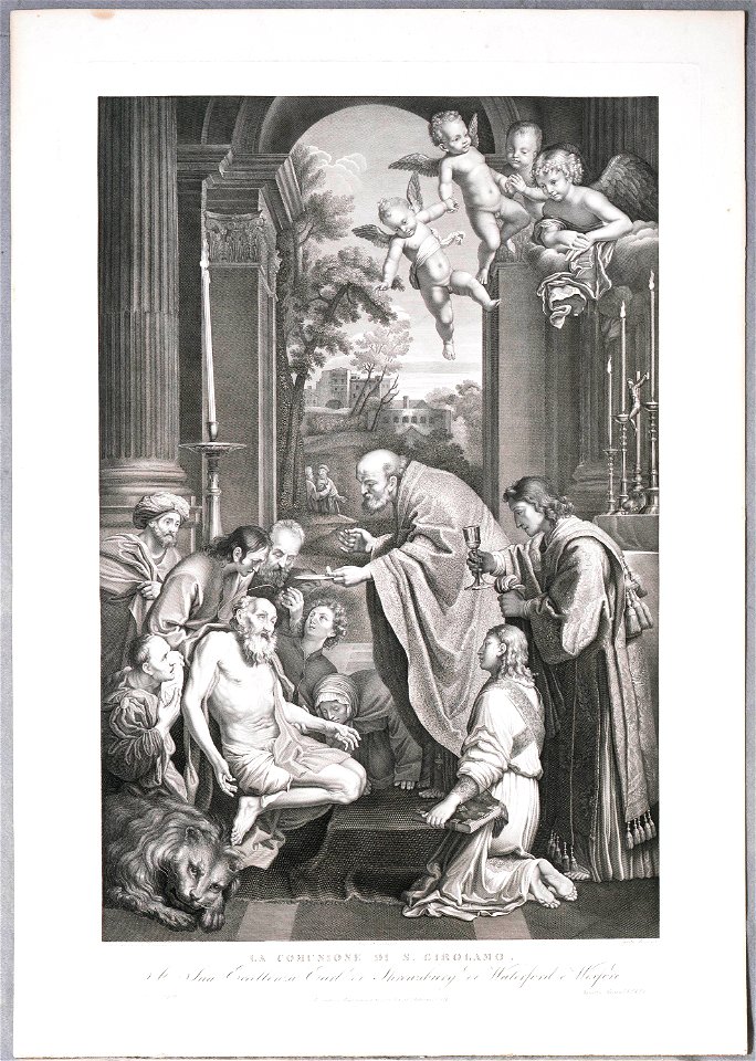 Ignacio Pavon (grabador), Domenichino (pintor) - Ultima comunión de San Jerónimo