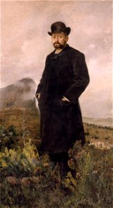 Ignacio Pinazo Camarlench El invierno, Retrato de D. Manuel Comas