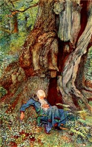 Idylls of the King (1913) 10 - And in the hollow oak he lay as dead
