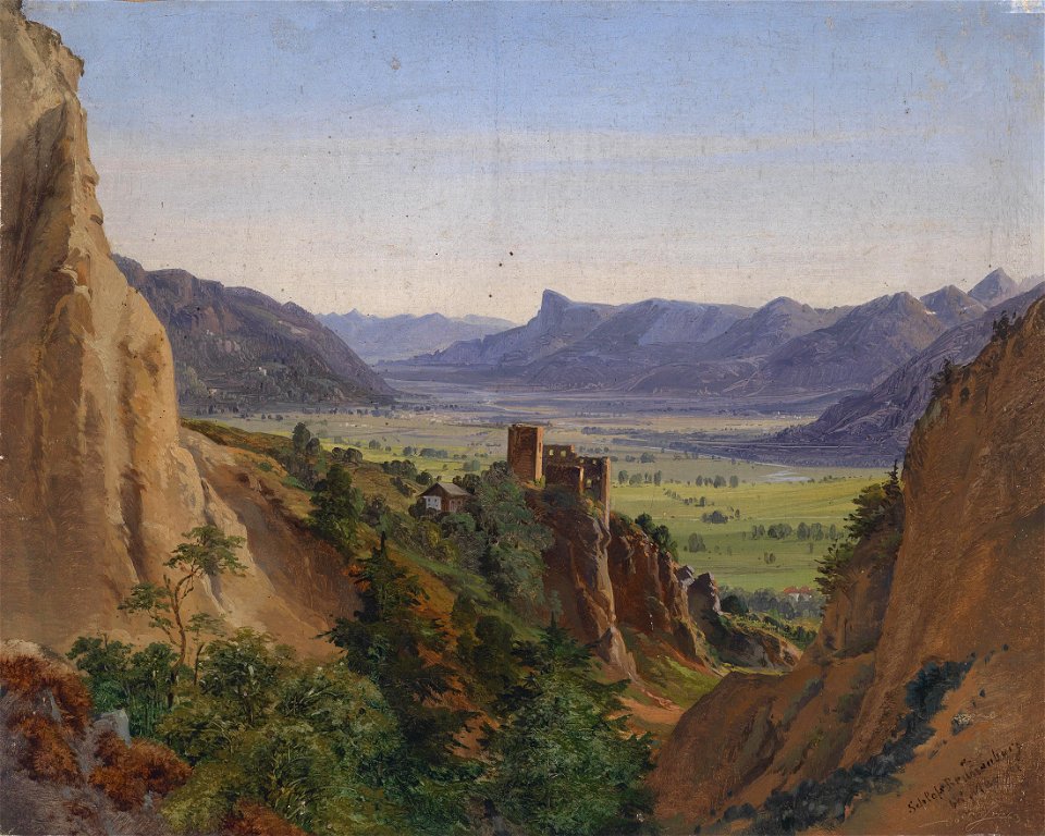 Ignaz Dorn Blick auf die Brunnenburg 1863