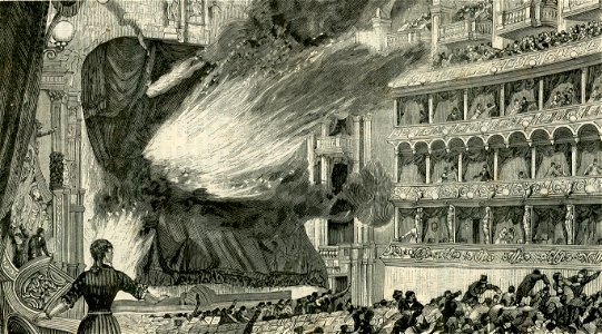 Il disastro del Ring Theater, di Vienna. – L’incendio visto dalla platea