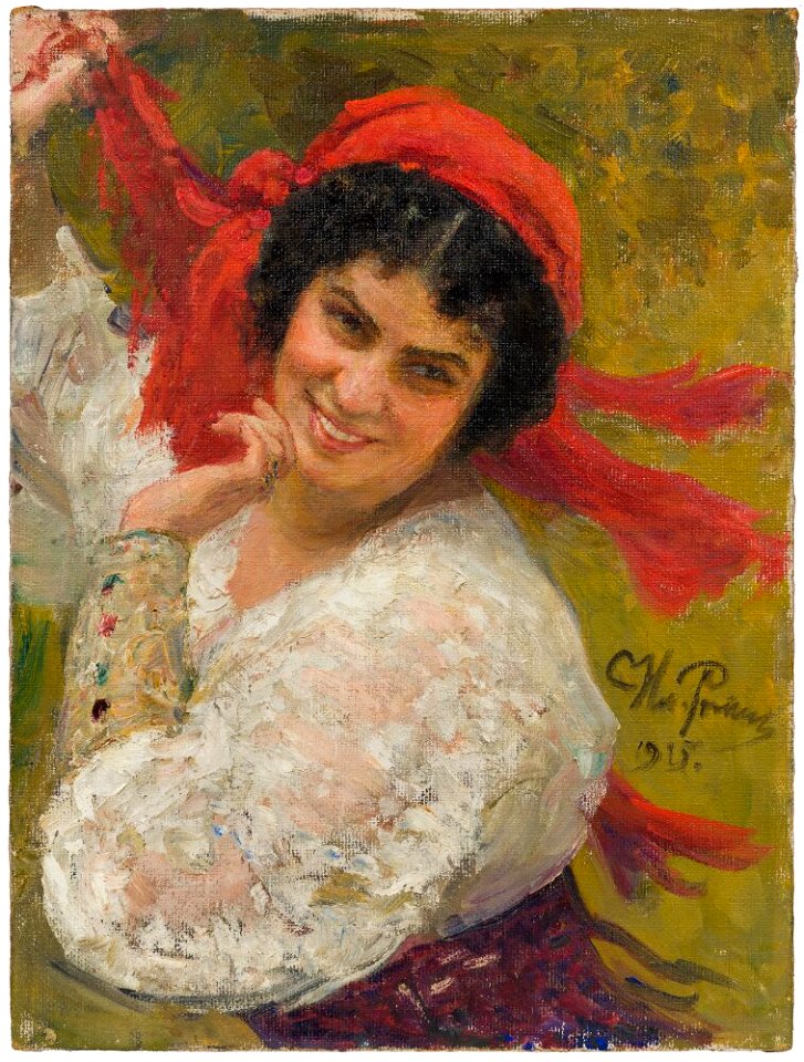 Ilja Jefimovitsj Repin - Adelaide von Skilondz, 1882-1969, operasångerska, sångpedagog, gift med Vladislav Skilondz - NMGrh 3921 - Nationalmuseum