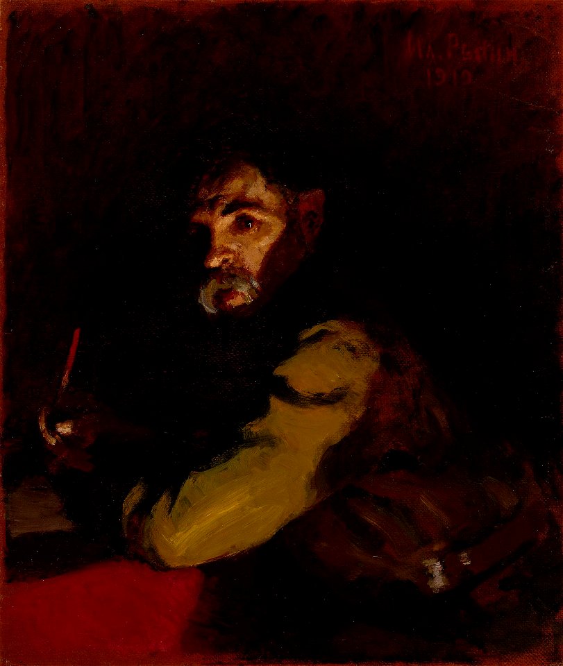Ilja Jefimovitš Repin - Writing Doctor - A-1995-74 - Finnish National Gallery. Free illustration for personal and commercial use.