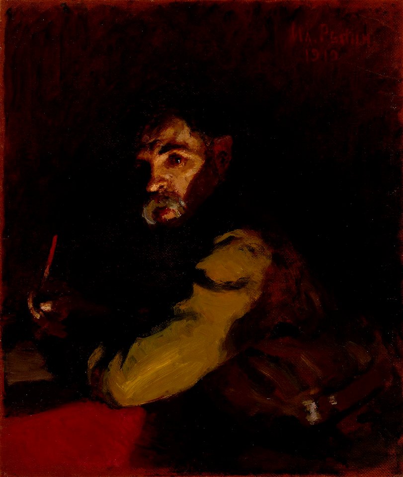 Ilja Jefimovitš Repin - Writing Doctor - A-1995-74 - Finnish National Gallery