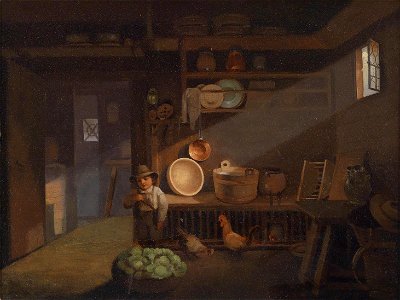 Ignaz Raffalt Bauernbub in der Vorratskammer 1837