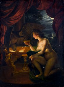 Ignaz Unterberger - Hebe tränkt den Adler des Zeus mit Nektar - 4134 - Kunsthistorisches Museum