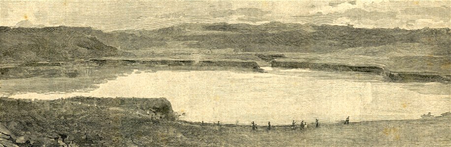 Il nuovo lago di Leprignano formatosi d’improvviso nel Lazio