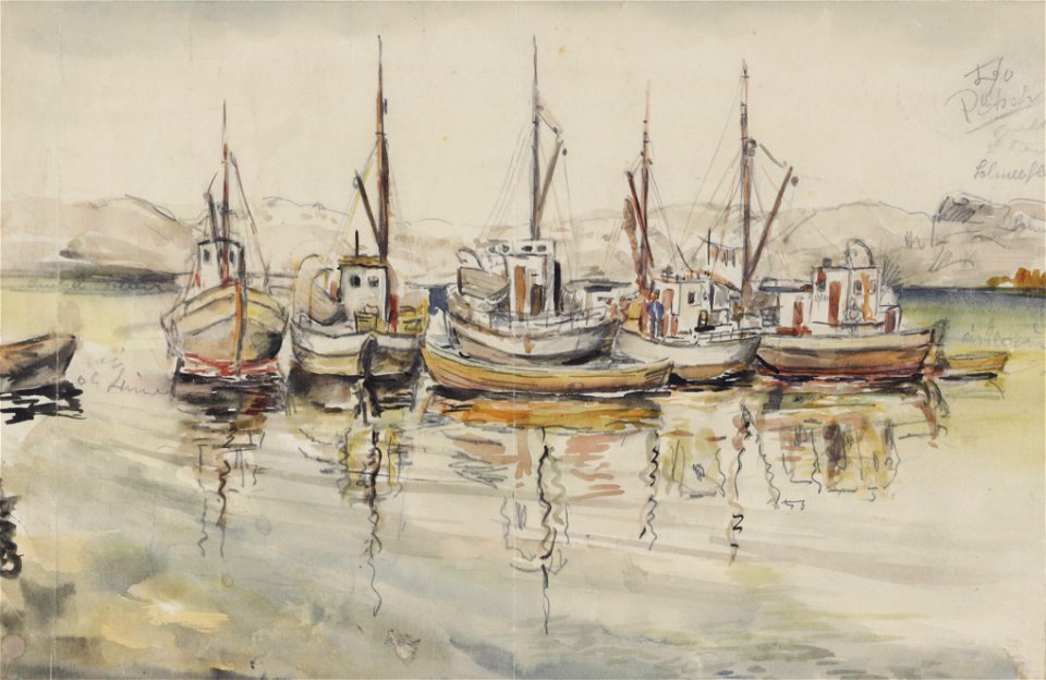 Igo Pötsch Boote im Hafen