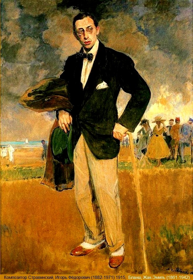 Igor Stravinski 6 slika 1915 žak emil blanš